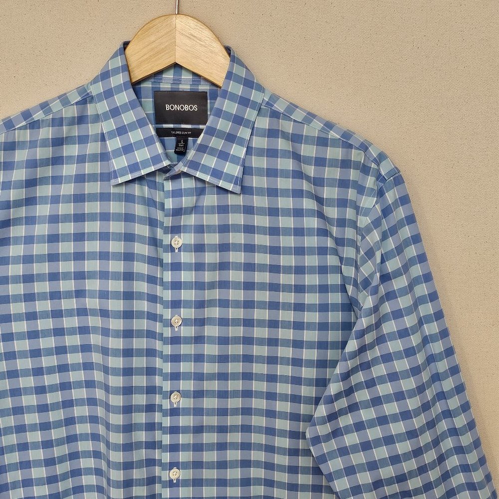 Bonobos Tailored Slim Fit Short Button Down L